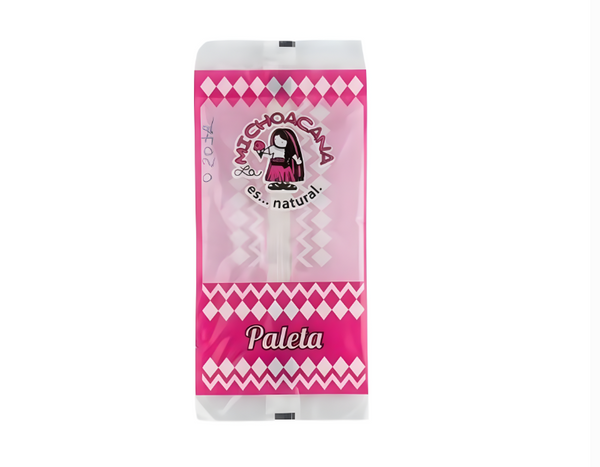 BOLSA CELOFAN PALETA ROMBOS LA MICHOACANA CON TRANSPARENCIA (8 CIENTOS)