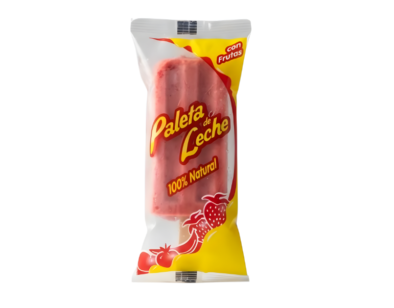 BOLSA CELOFAN PALETA DE LECHE CON TRANSPARENCIA (8 CIENTOS)