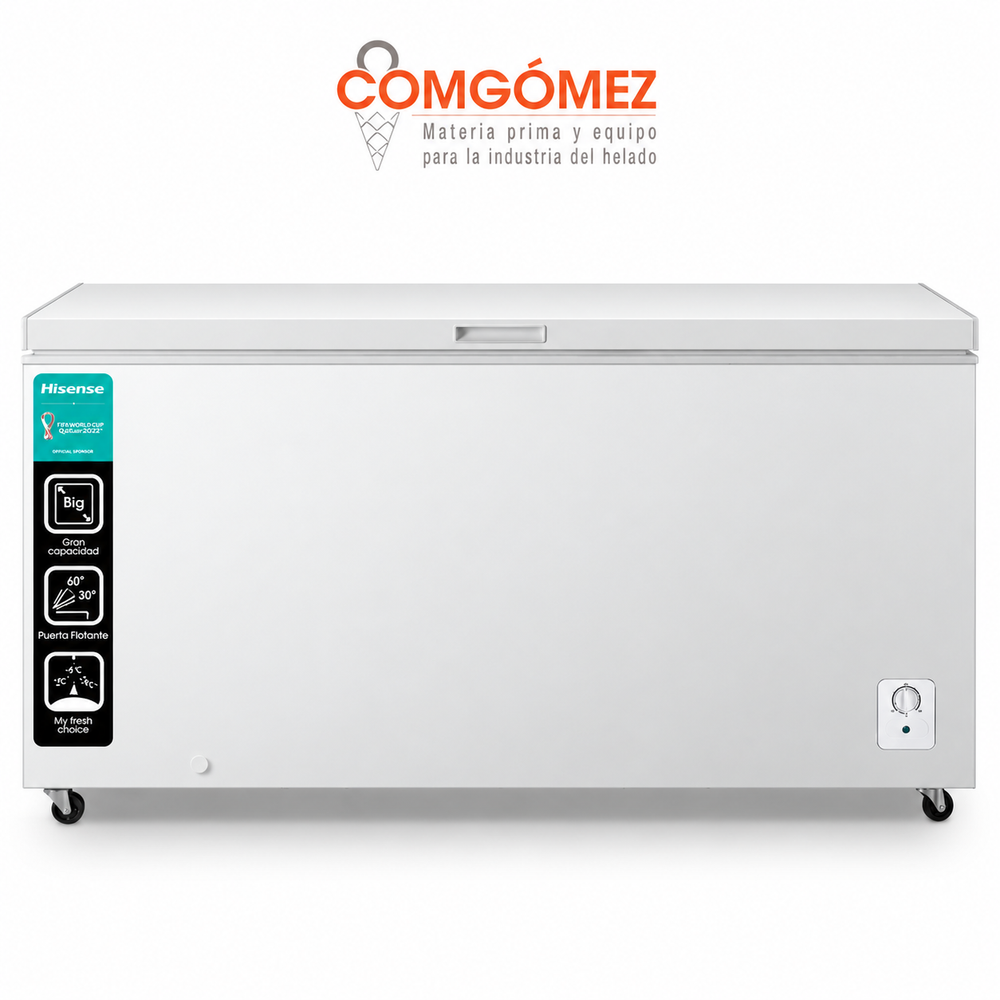 CONGELADOR 18 FT BLANCO COFRE HISENSE