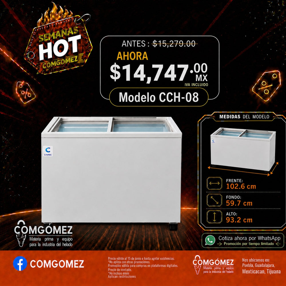 CONGELADOR CRIOTEC CCH-08